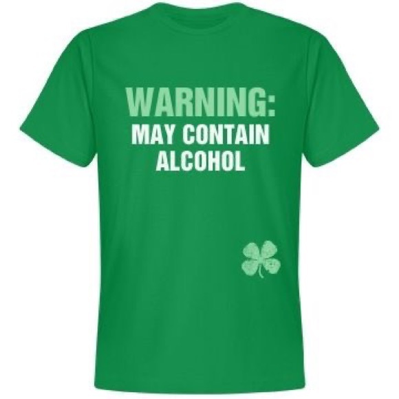 “Warning may contain alcohol “ New tee. - Picture 1 of 2